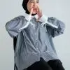 Doskan Stripe Shirt Kode 1403 Misty Black