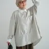 Doskan Stripe Shirt Kode 1403 Light Sage