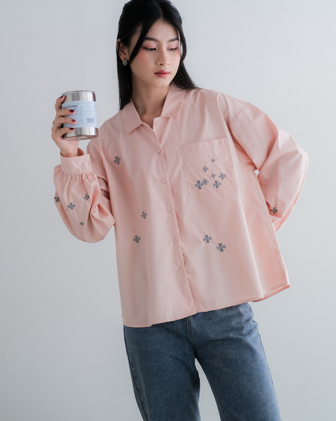 Floriesa Shirt KODE 1401 Pink - Image 3