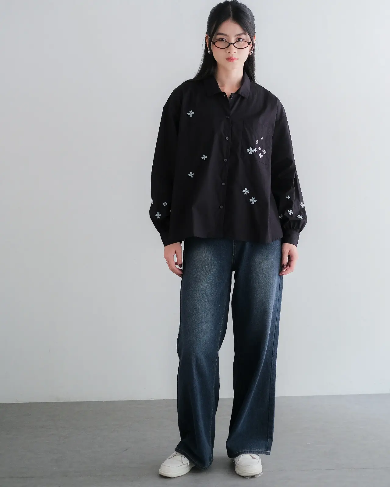 Floriesa Shirt KODE 1401 Black - Image 3