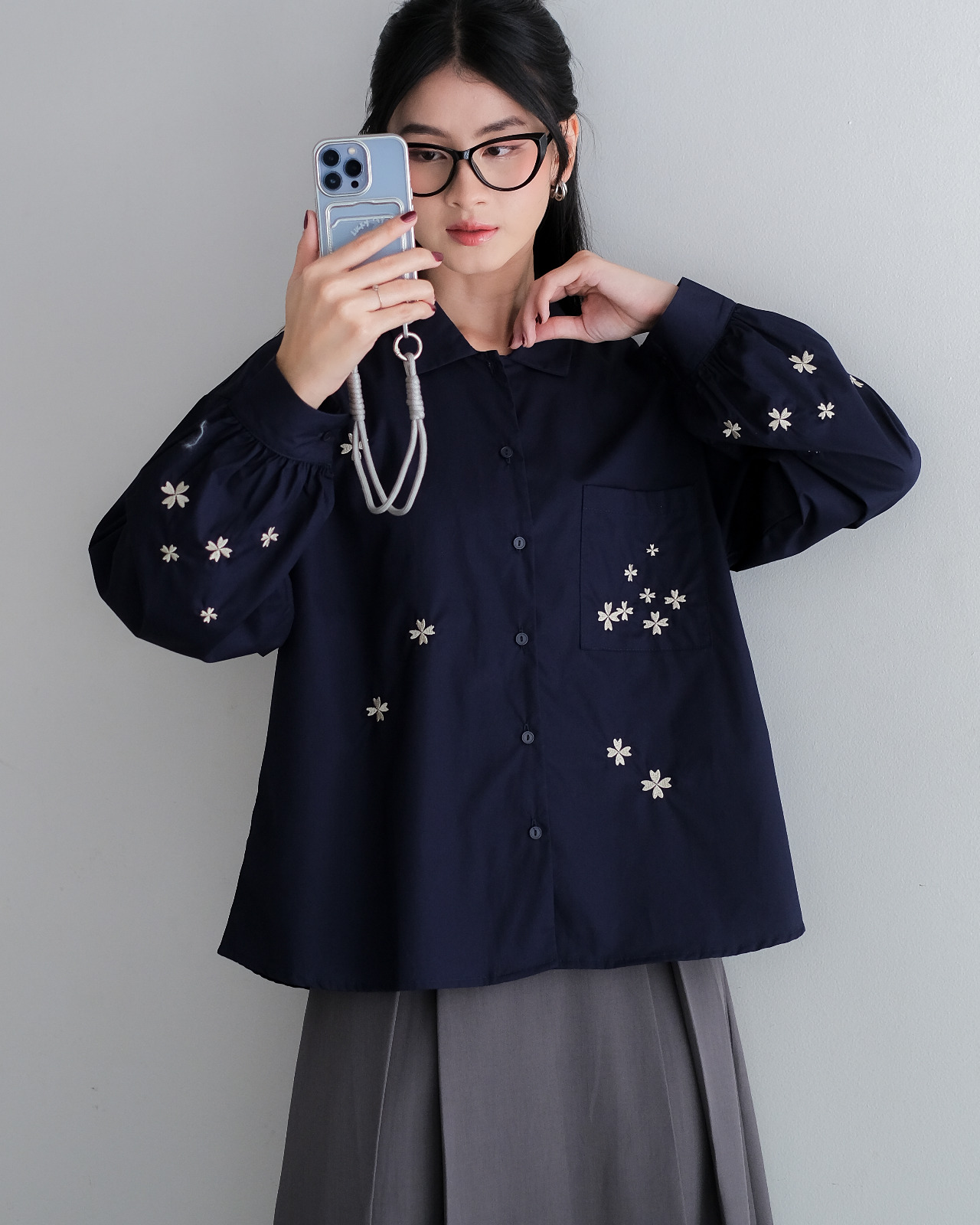 Floriesa ShirtKODE 1401 Navy