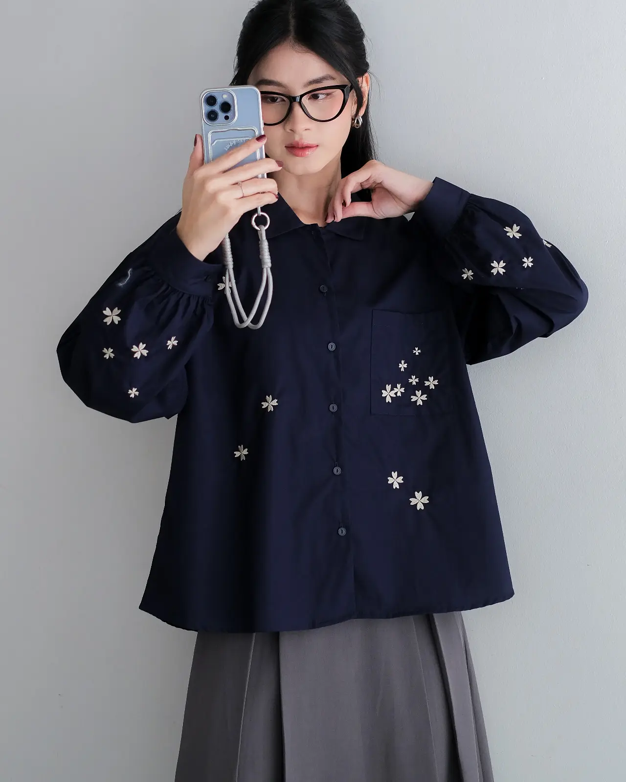 Floriesa ShirtKODE 1401 Navy