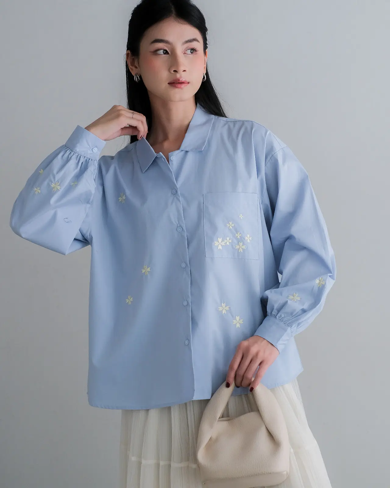 Floriesa Shirt KODE 1401 Blue - Image 2