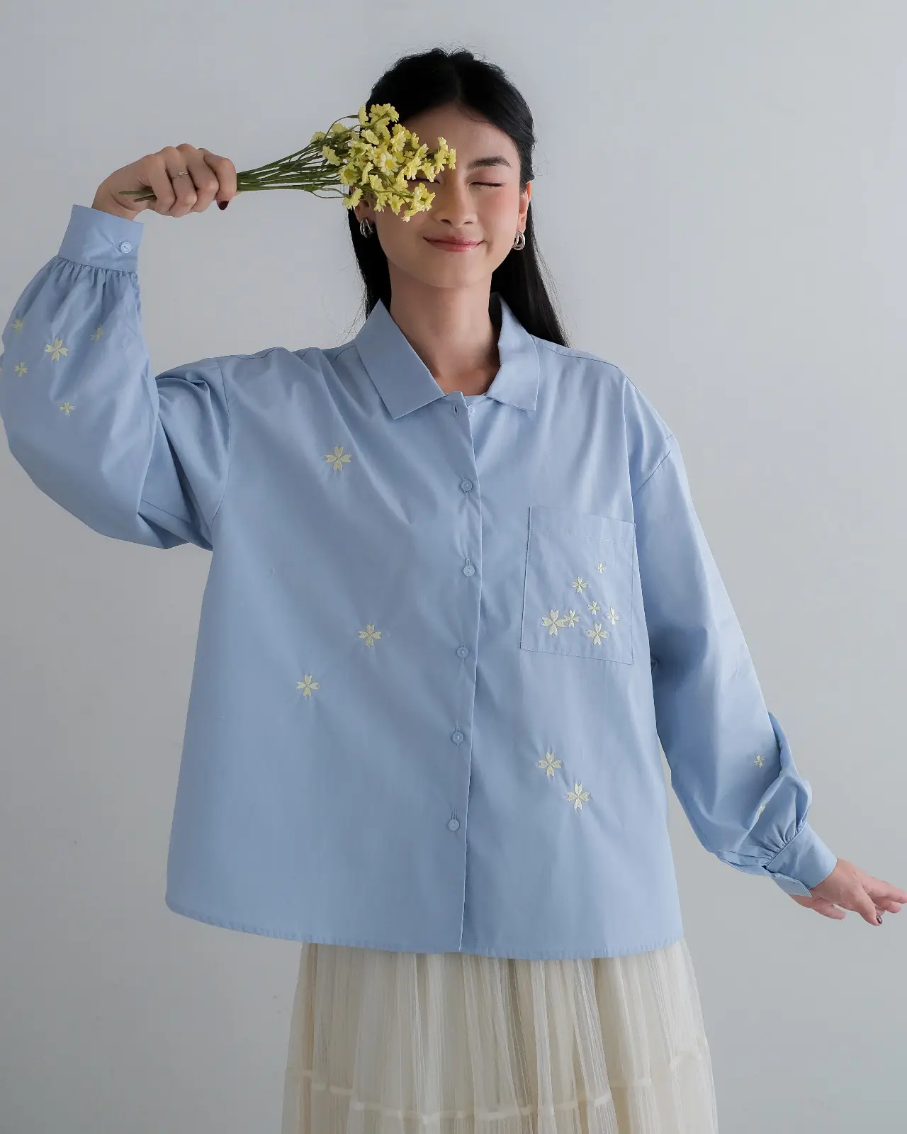 Floriesa Shirt KODE 1401 Blue - Image 3