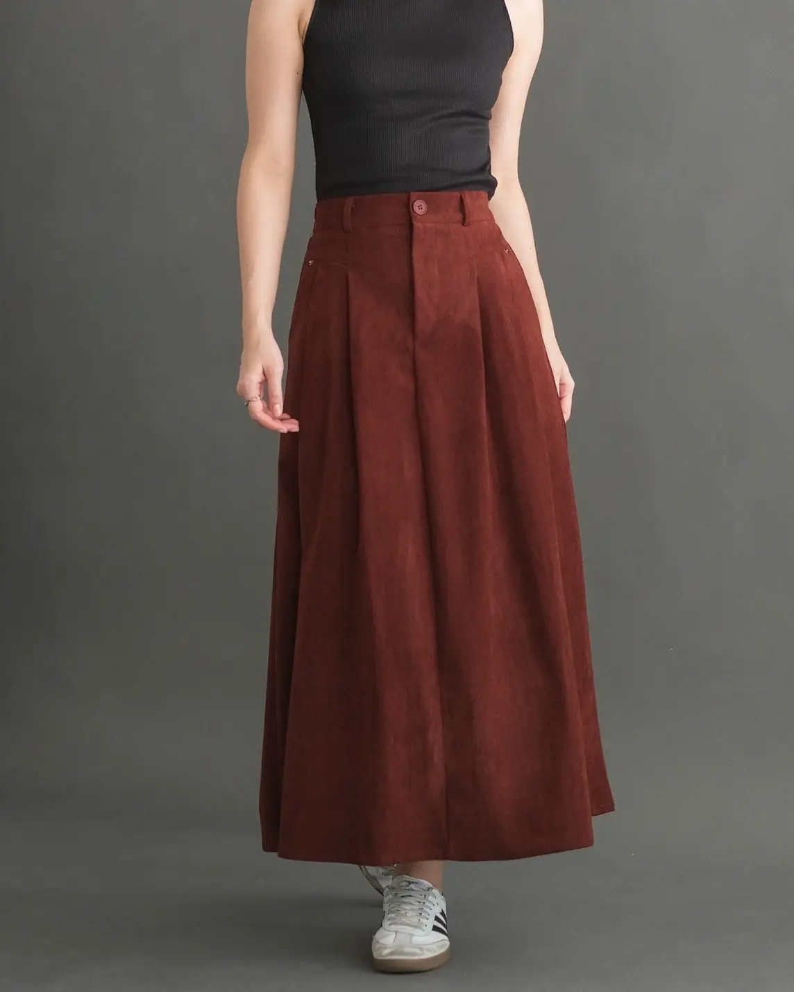 Ivelisa Corduroy Skirt Kode 6618 Brick
