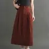 Ivelisa Corduroy Skirt Kode 6618 Brick - Image 2