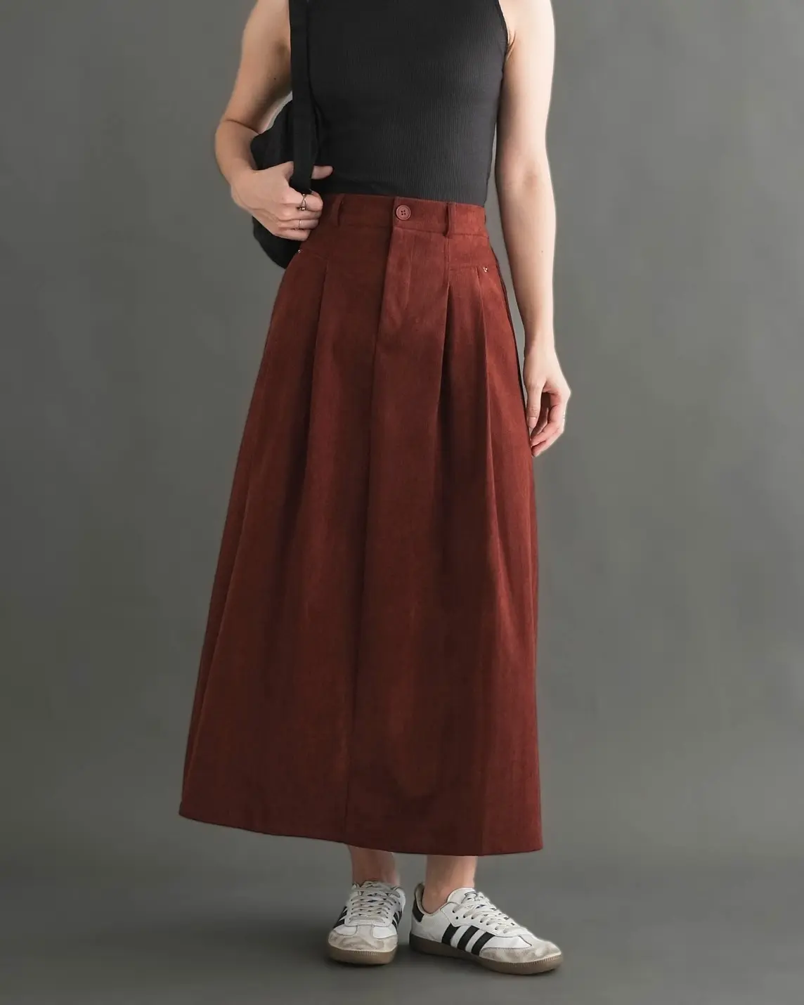 Ivelisa Corduroy Skirt Kode 6618 Brick - Image 2