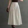 Ivelisa Corduroy Skirt Kode 6618 Ivory - Image 2