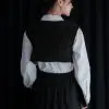 Jalfa Corduroy Vest Black - Image 3