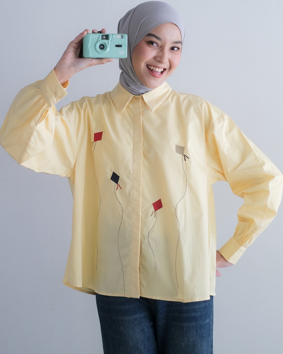 Kites Shirt Kode 1409 Yellow