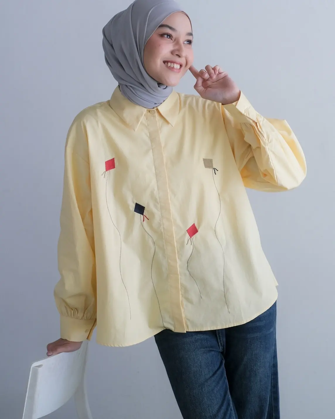 Kites Shirt Kode 1409 Yellow - Image 2