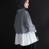 Nore Stripe Longsleeve Kode 1404 Misty Black - Image 3