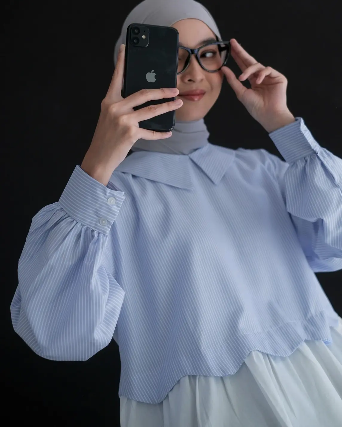 Nore Stripe Longsleeve Kode 1404 Blue - Image 3