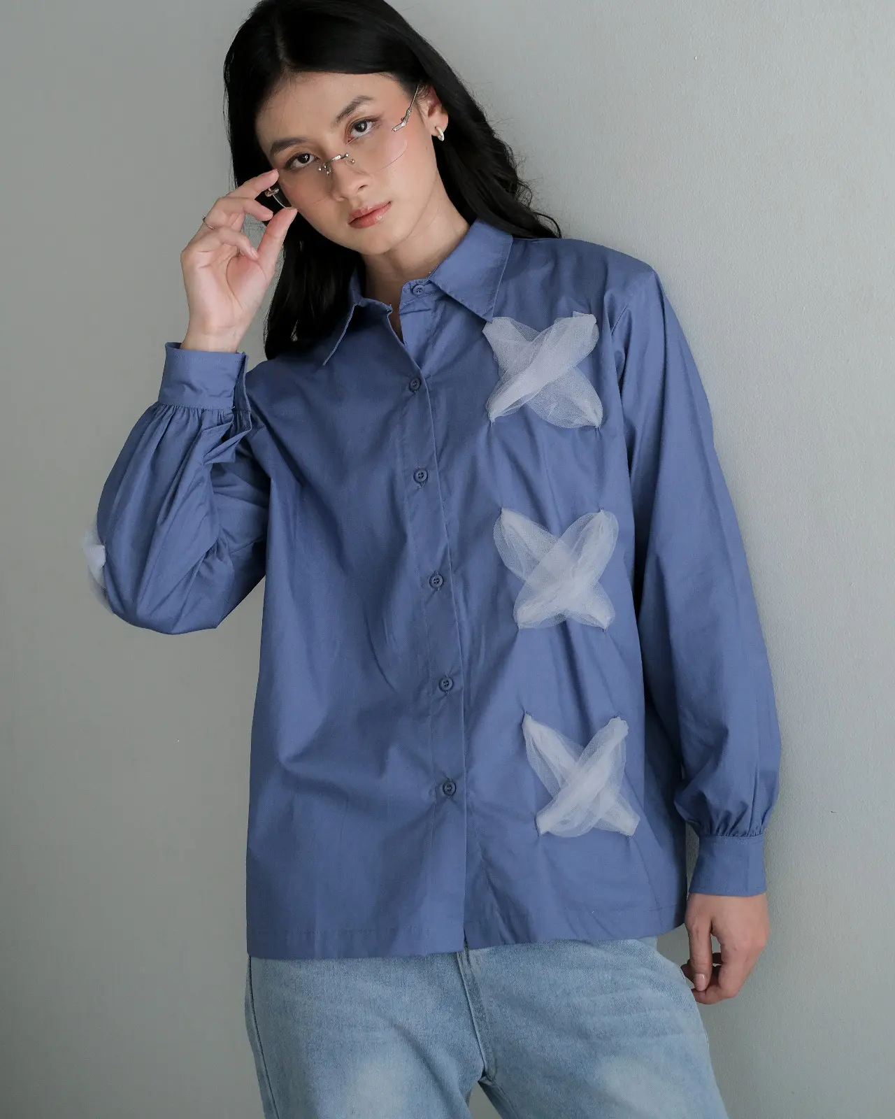 Reigner Shirt Steel Blue - Image 2
