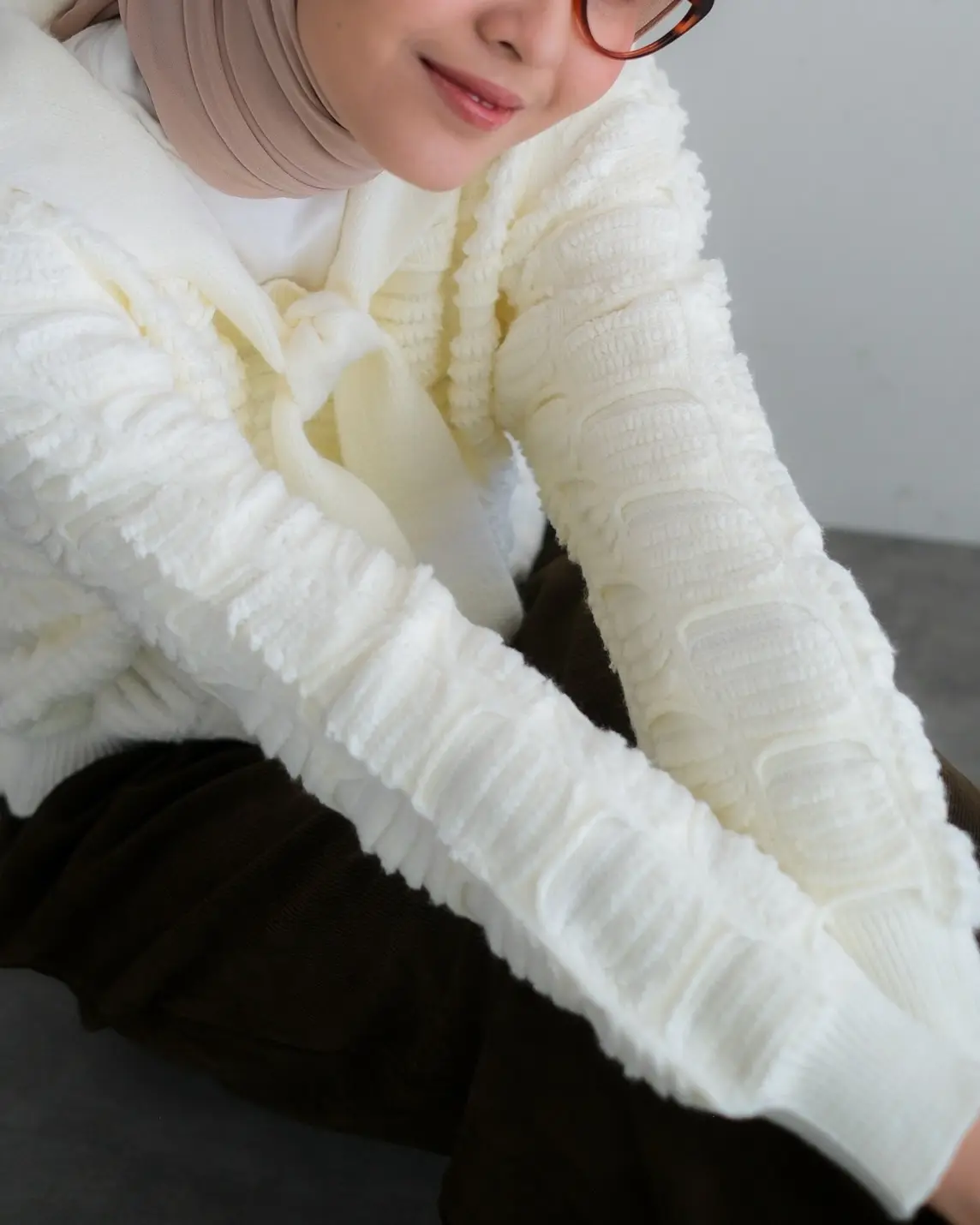 Sanvia Longsleeve Kode 217D Broken White - Image 2