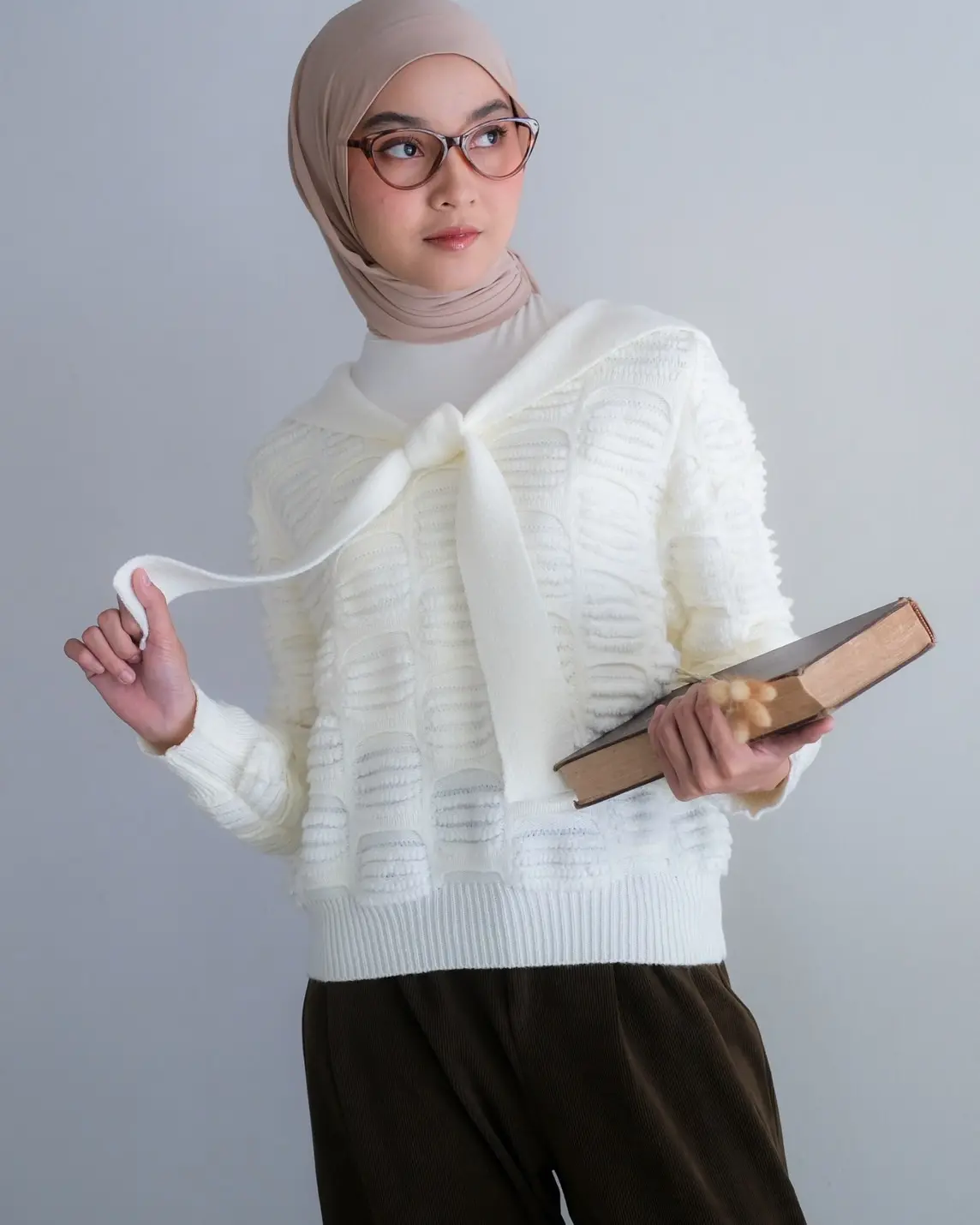 Sanvia Longsleeve Kode 217D Broken White