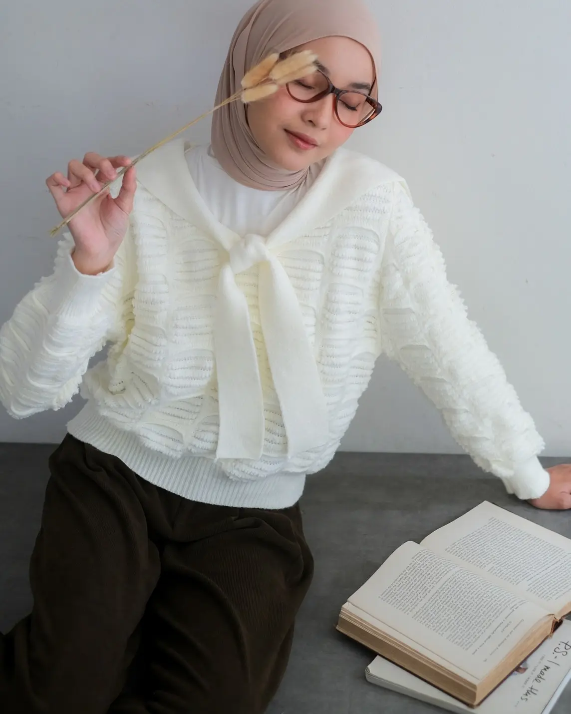 Sanvia Longsleeve Kode 217D Broken White - Image 3