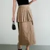 Venchy Skirt Khaki - Image 3