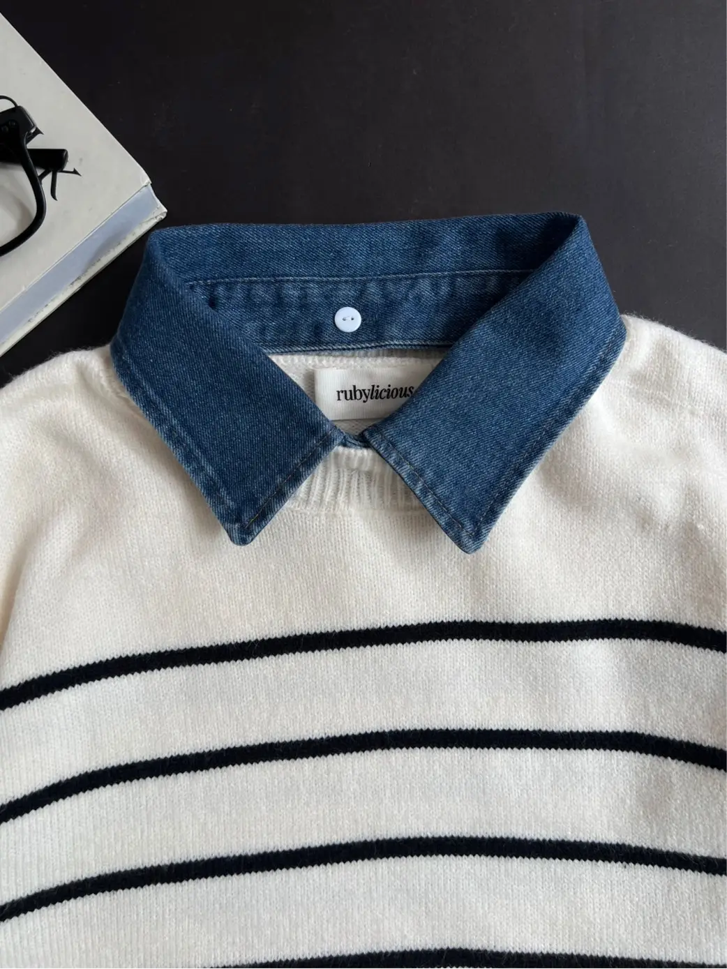 Xenobi Stripe Longsleeve Kode 22D Broken White - Image 2
