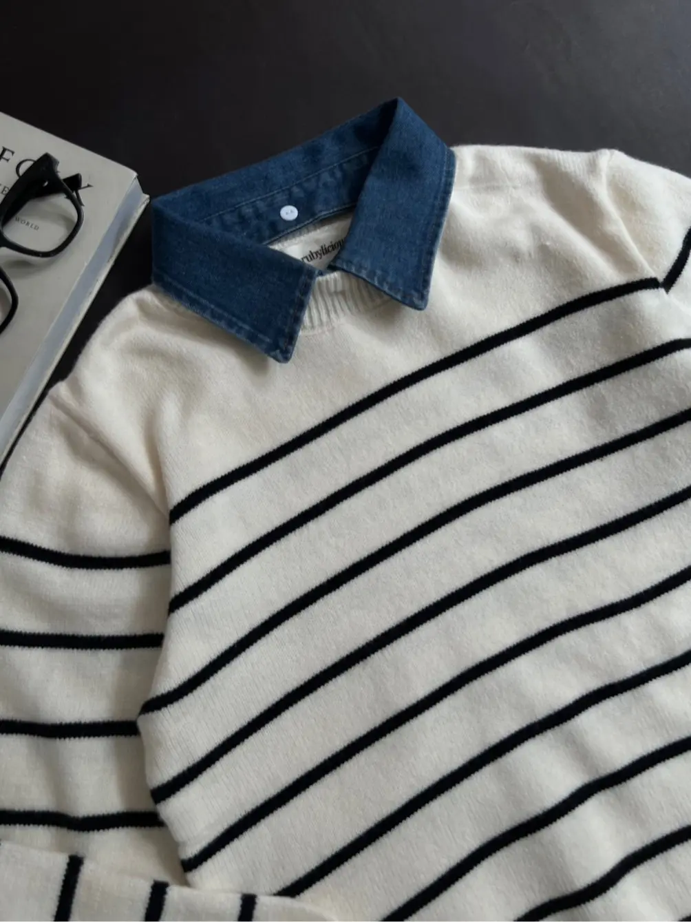 Xenobi Stripe Longsleeve Kode 22D Broken White - Image 3