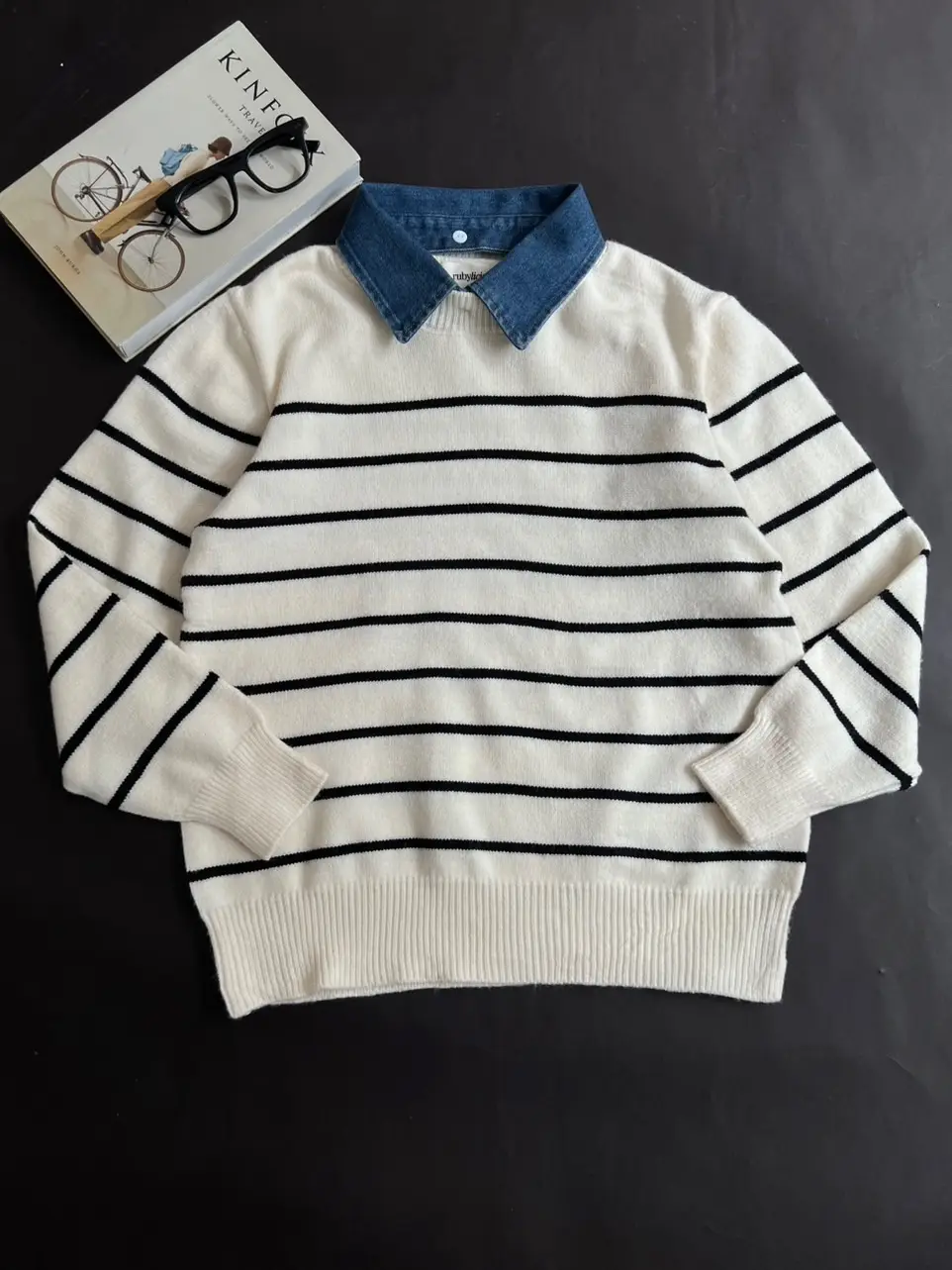 Xenobi Stripe Longsleeve Kode 22D Broken White