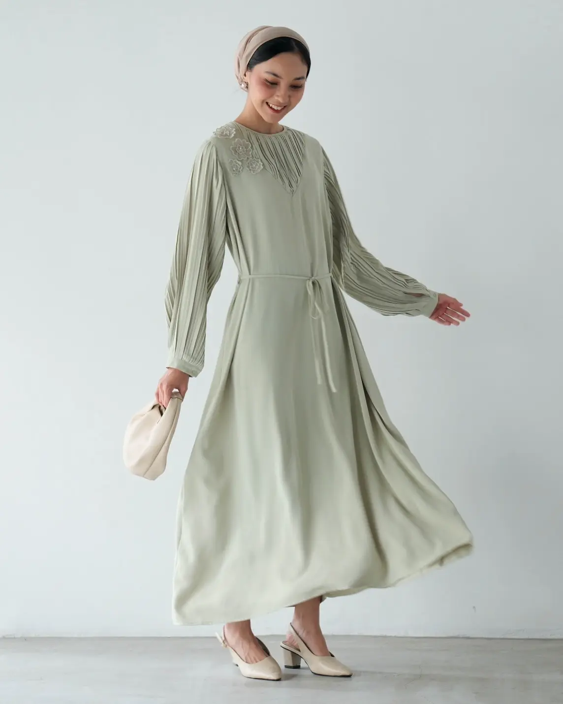 Ceyva Maxi Dress Kode 3274 Sage - Image 2