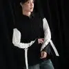 Nimamo Shirt Kode 20290 Black-Broken White - Image 2