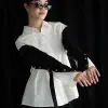 Nimamo Shirt Kode 20290 Broken White-Black - Image 2