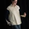 Nimamo Shirt Kode 20290 Cream-Navy