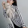 Udipti Stripe Shirt Kode Mr 1656 Black - Image 3