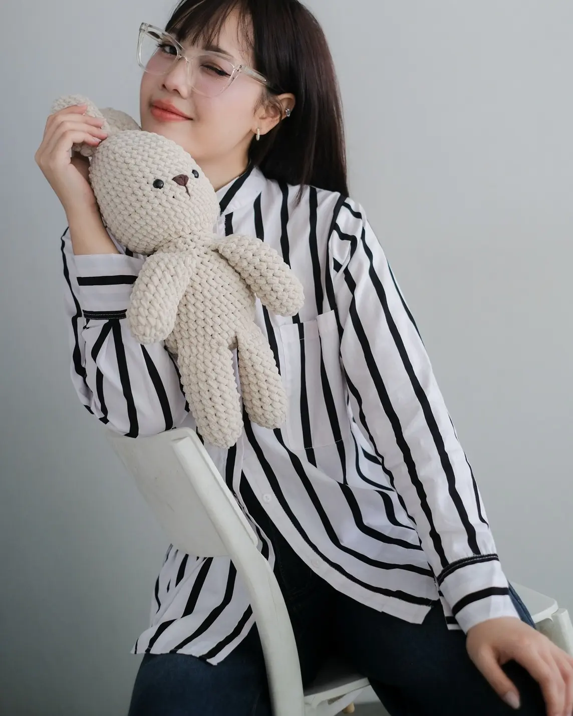Udipti Stripe Shirt Kode Mr 1656 Black - Image 3