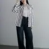 Udipti Stripe Shirt Kode Mr 1656 Black - Image 2