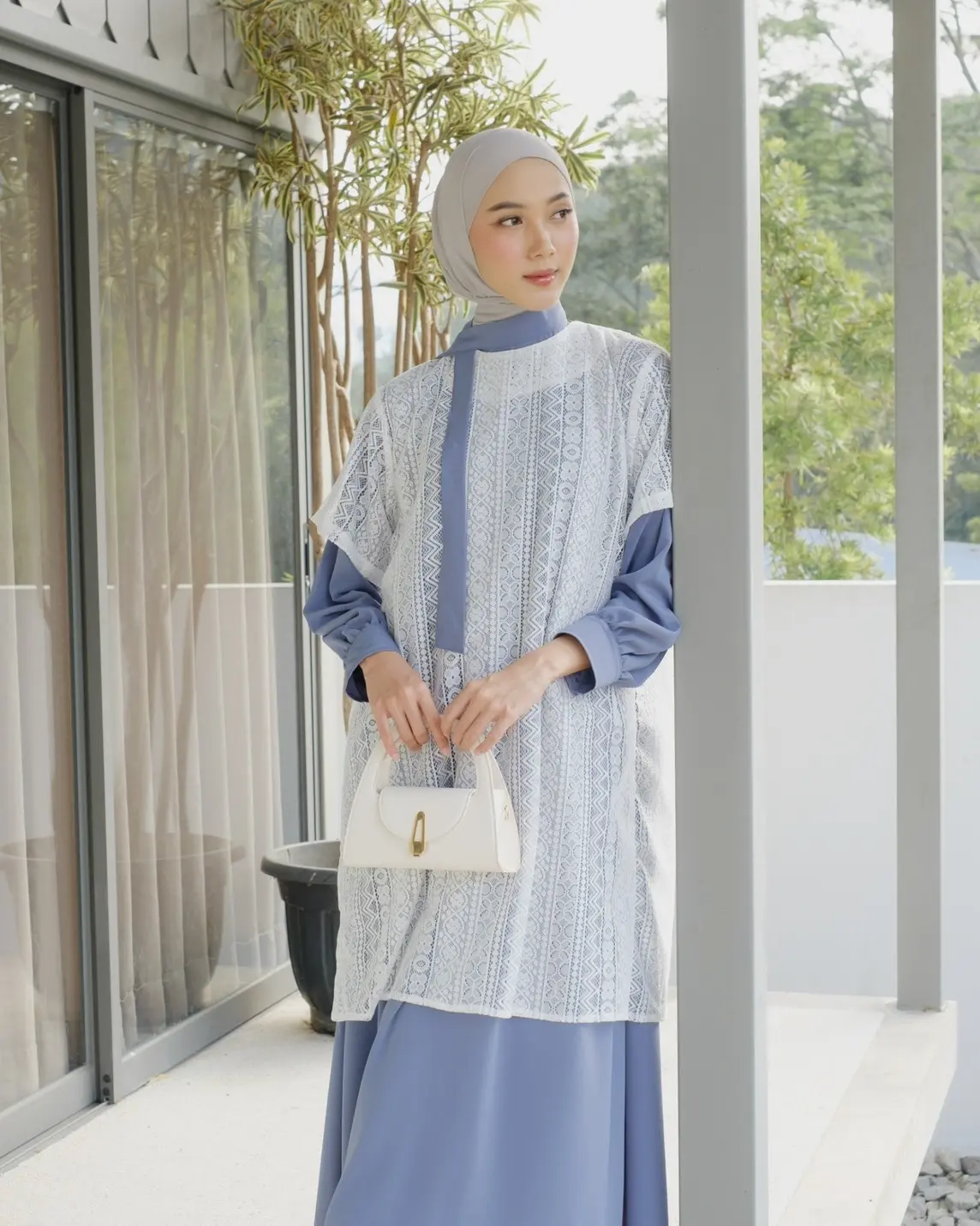 Amera Maxi Dress Broken White - Image 2