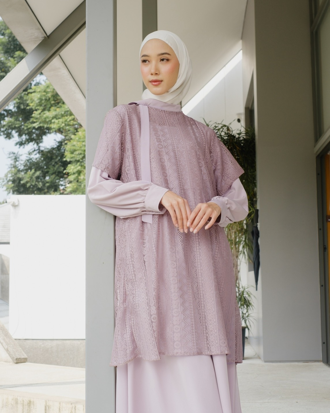 Amera Maxi Dress Mauve - Image 2