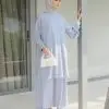 Amera Maxi Dress Blue - Image 3