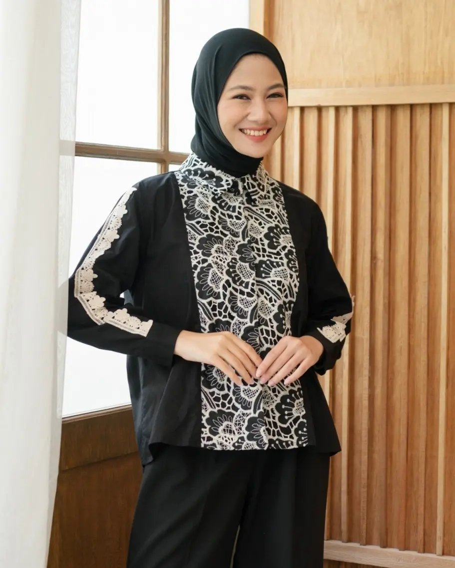 Basnah Shirt Kode 20319 Black