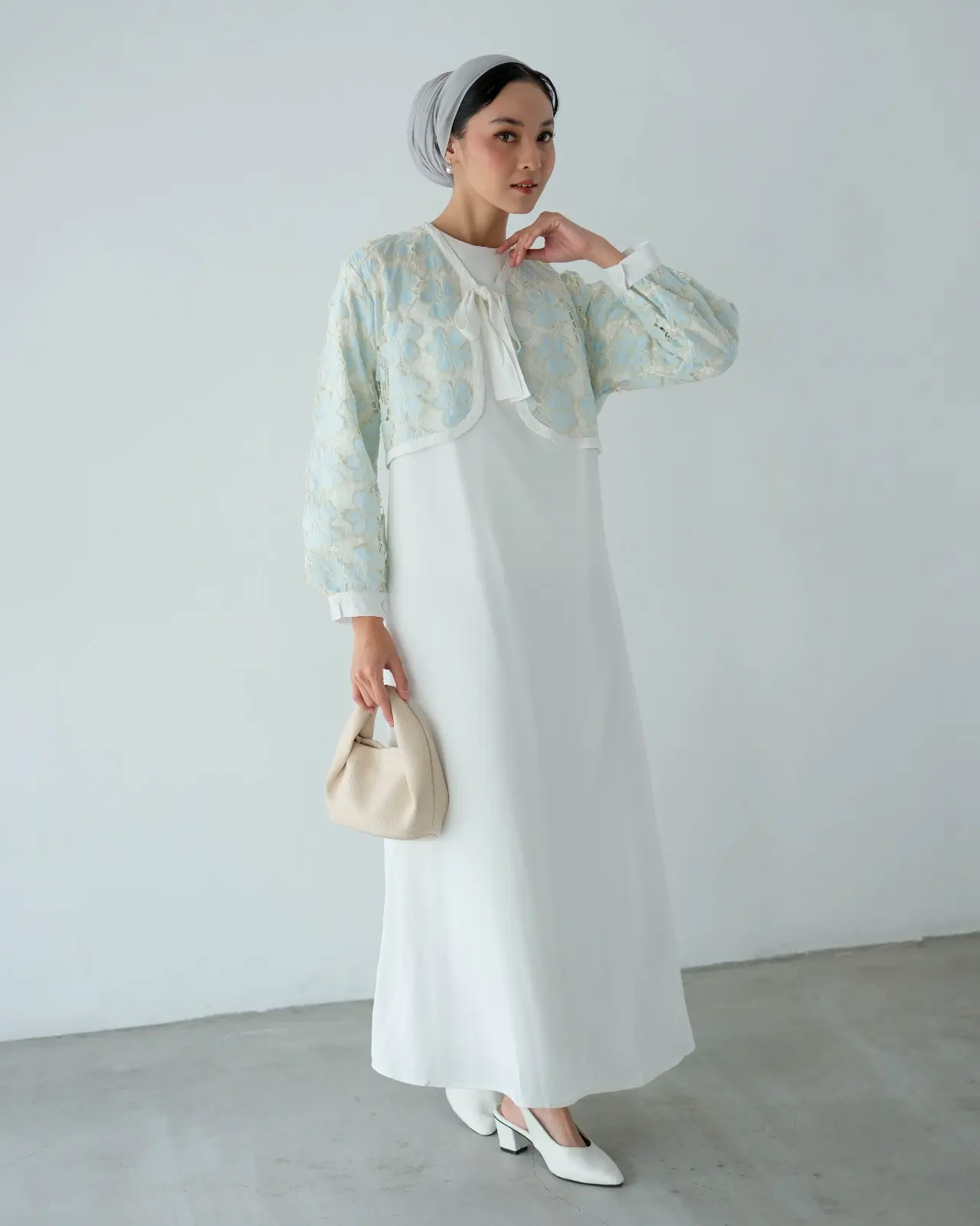 Catelya Maxi Dress Blue - Image 3