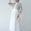 Catelya Maxi Dress Dark Grey - Image 3