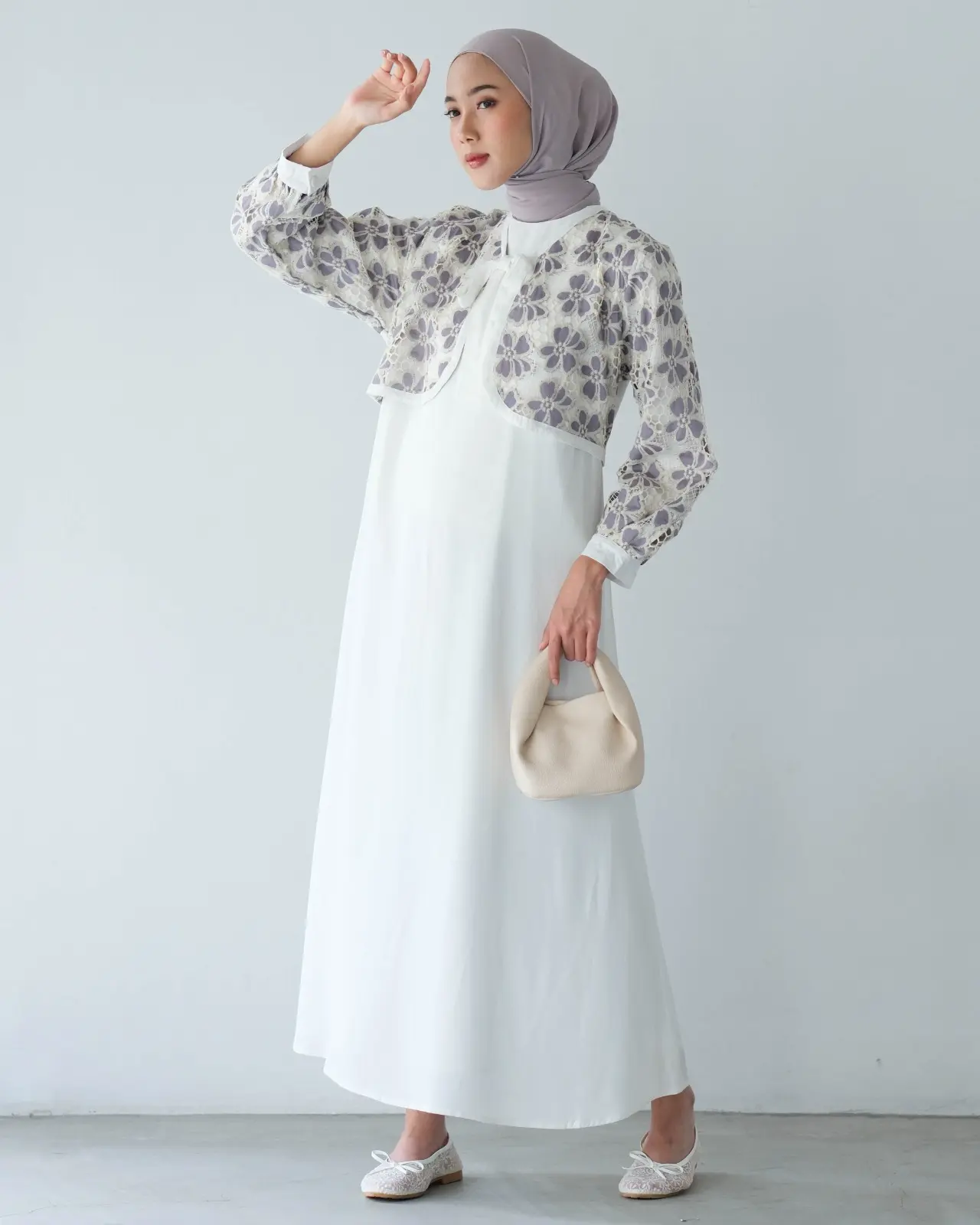 Catelya Maxi Dress Dark Grey - Image 3