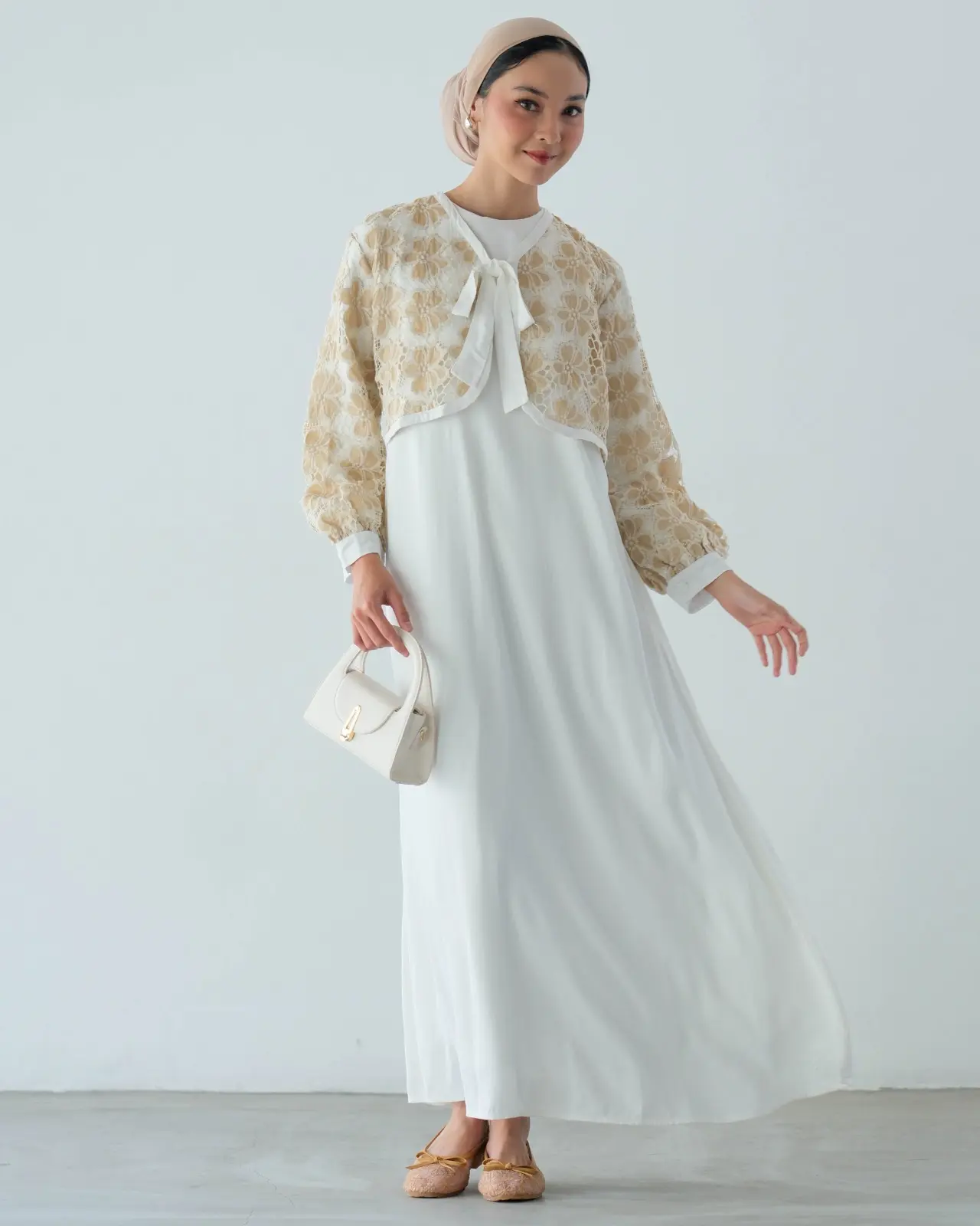 Catelya Maxi Dress Cream