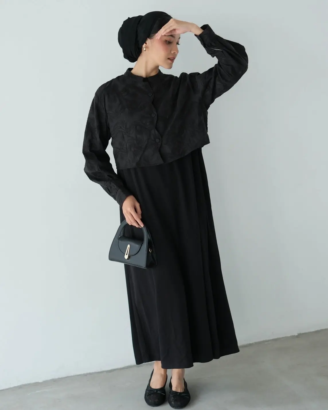 Griselda Maxi Dress Black - Image 3