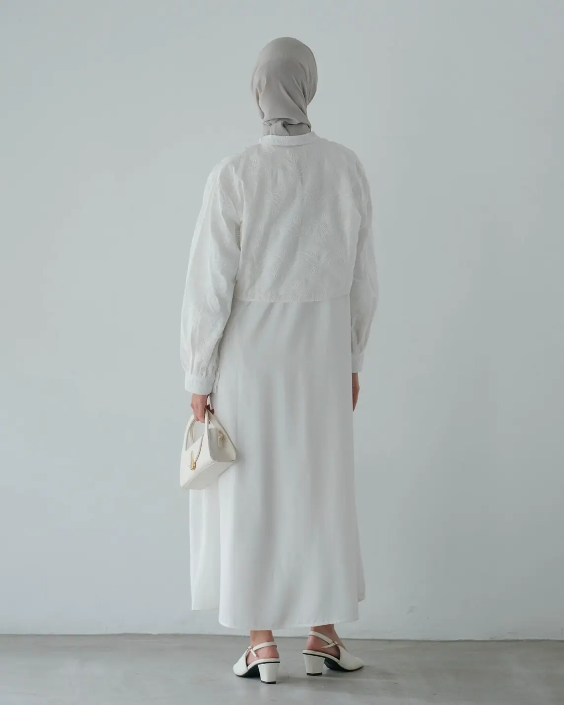 Griselda Maxi Dress Broken White - Image 3