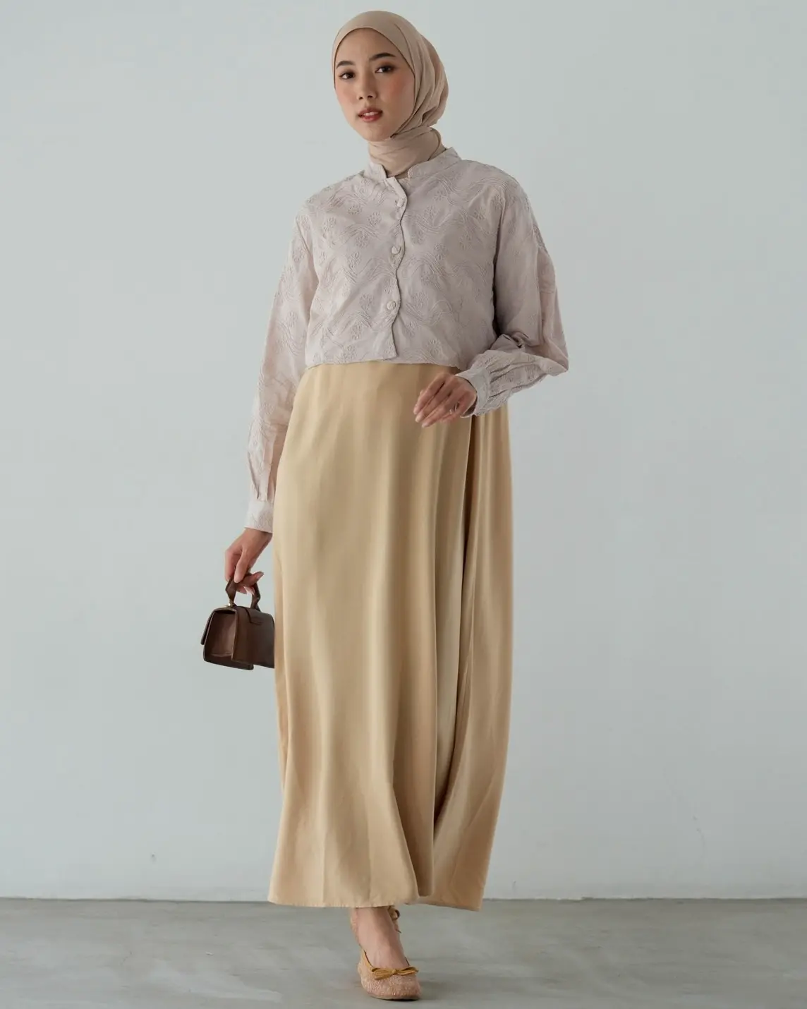 Griselda Maxi Dress Grey - Image 3