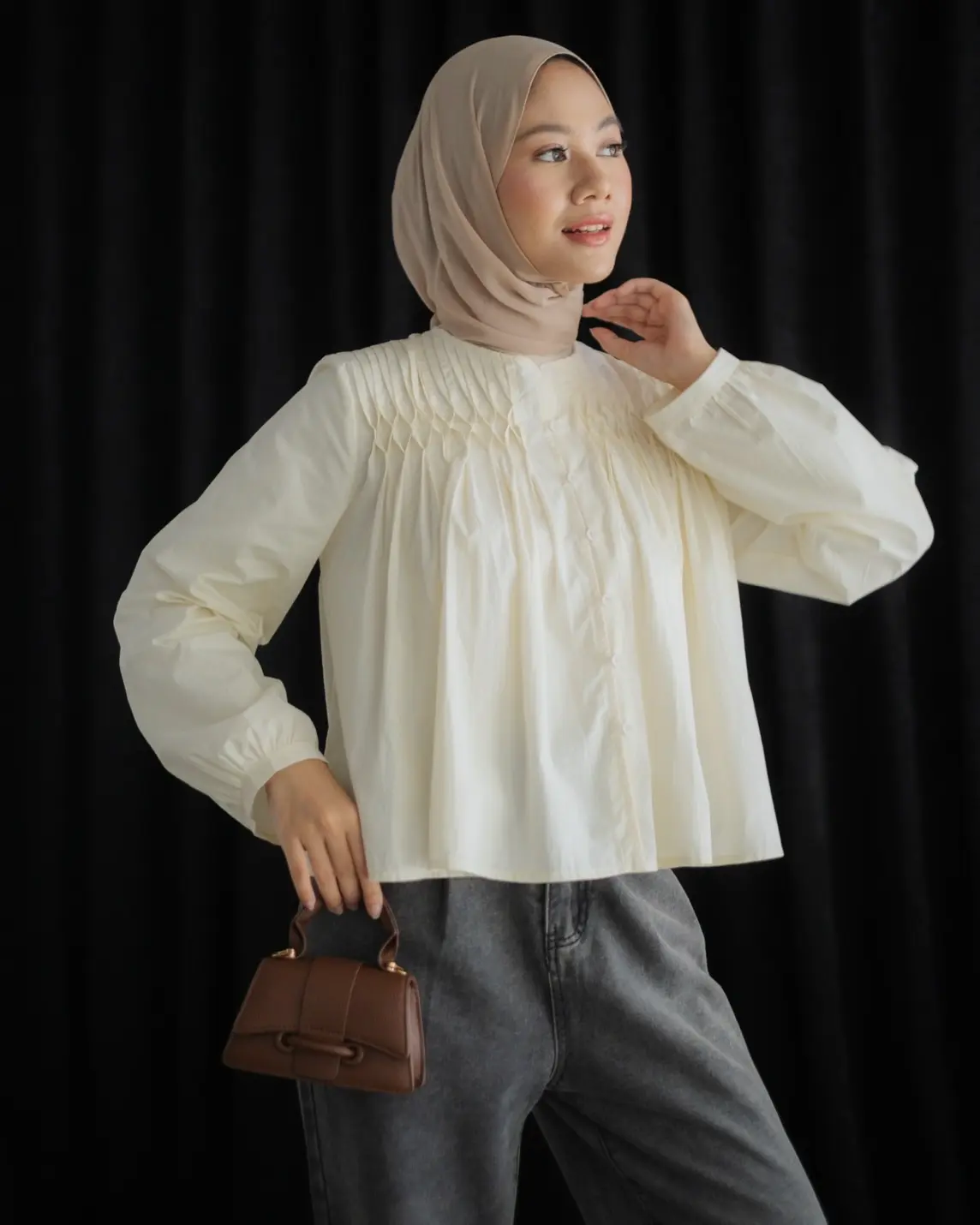 Iritha Shirt Kode 355E Ivory