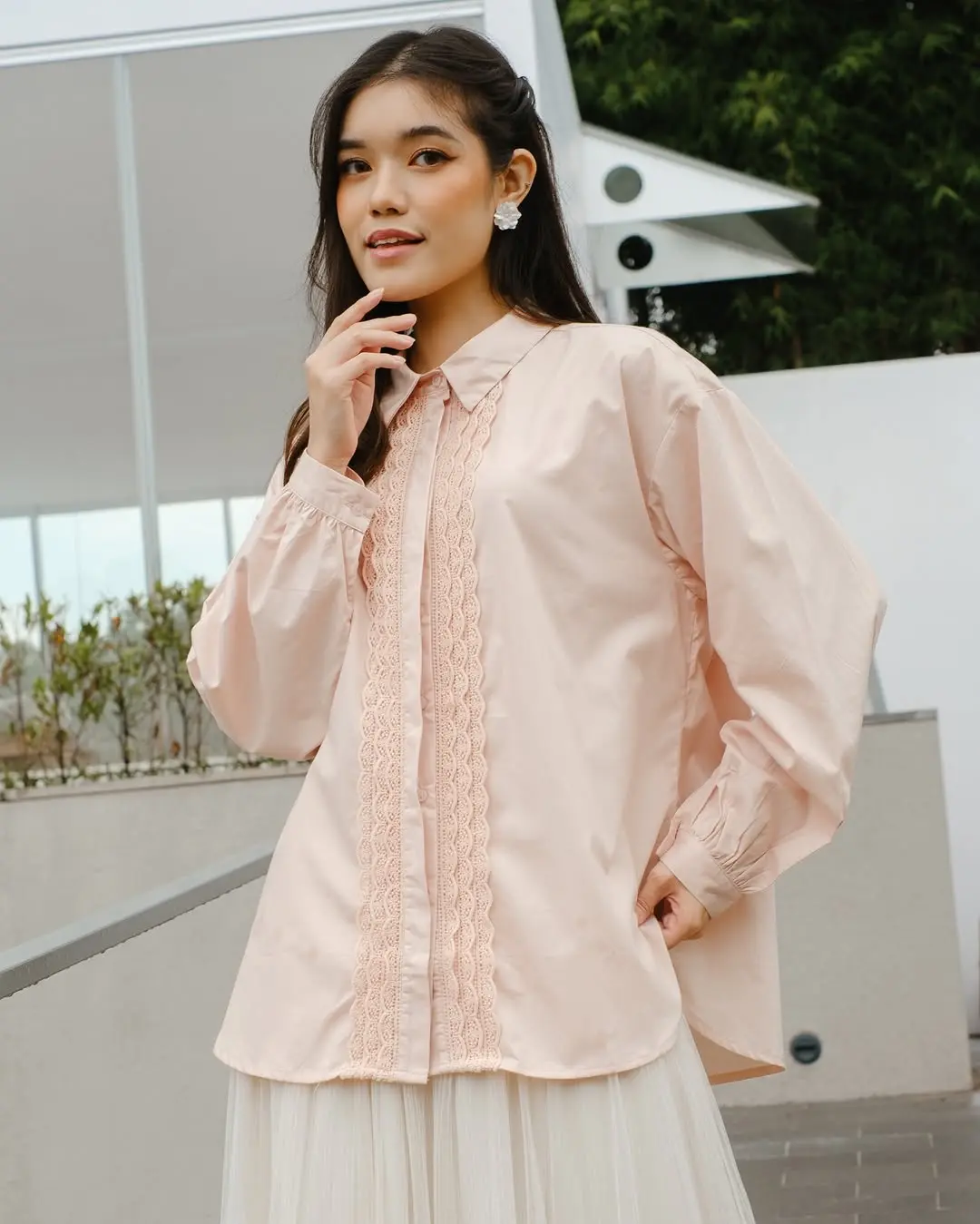 Mara Shirt Peach - Image 3