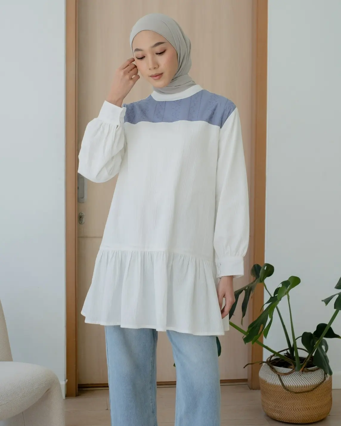 Maureen Tunic Blue Denim - Image 3