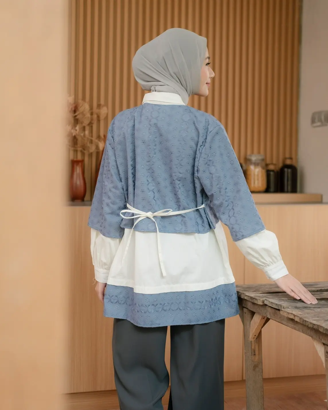 ROXETTE SHIRT BLUE DENIM - Image 3