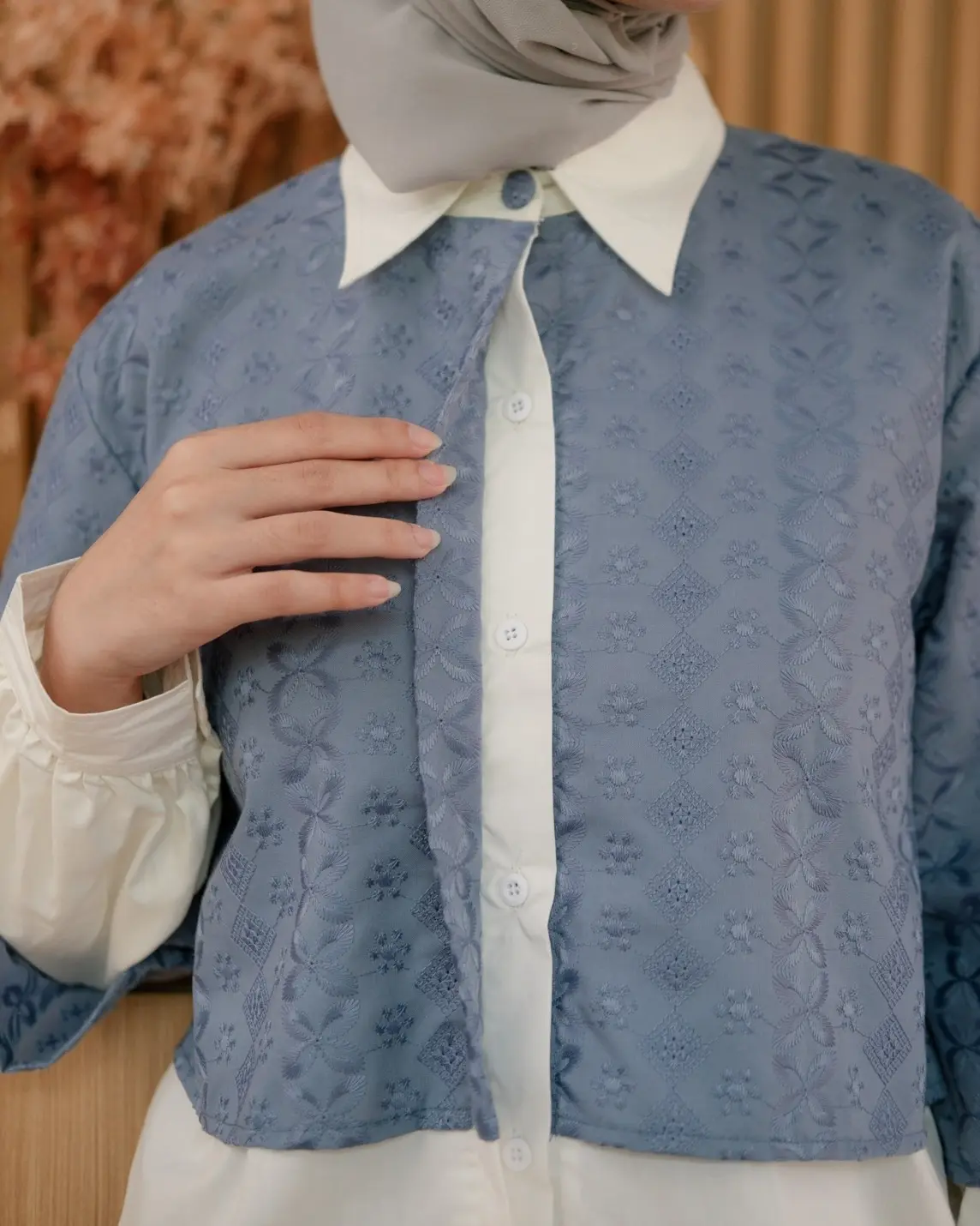 ROXETTE SHIRT BLUE DENIM - Image 2