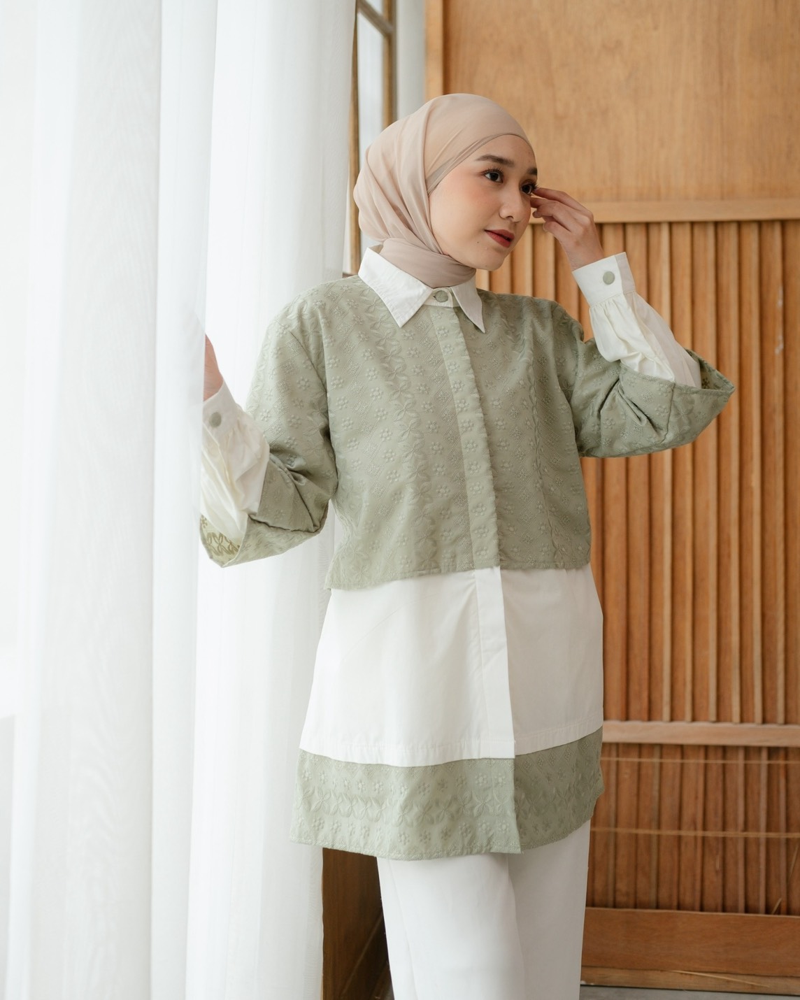 ROXETTE SHIRT SAGE - Image 3