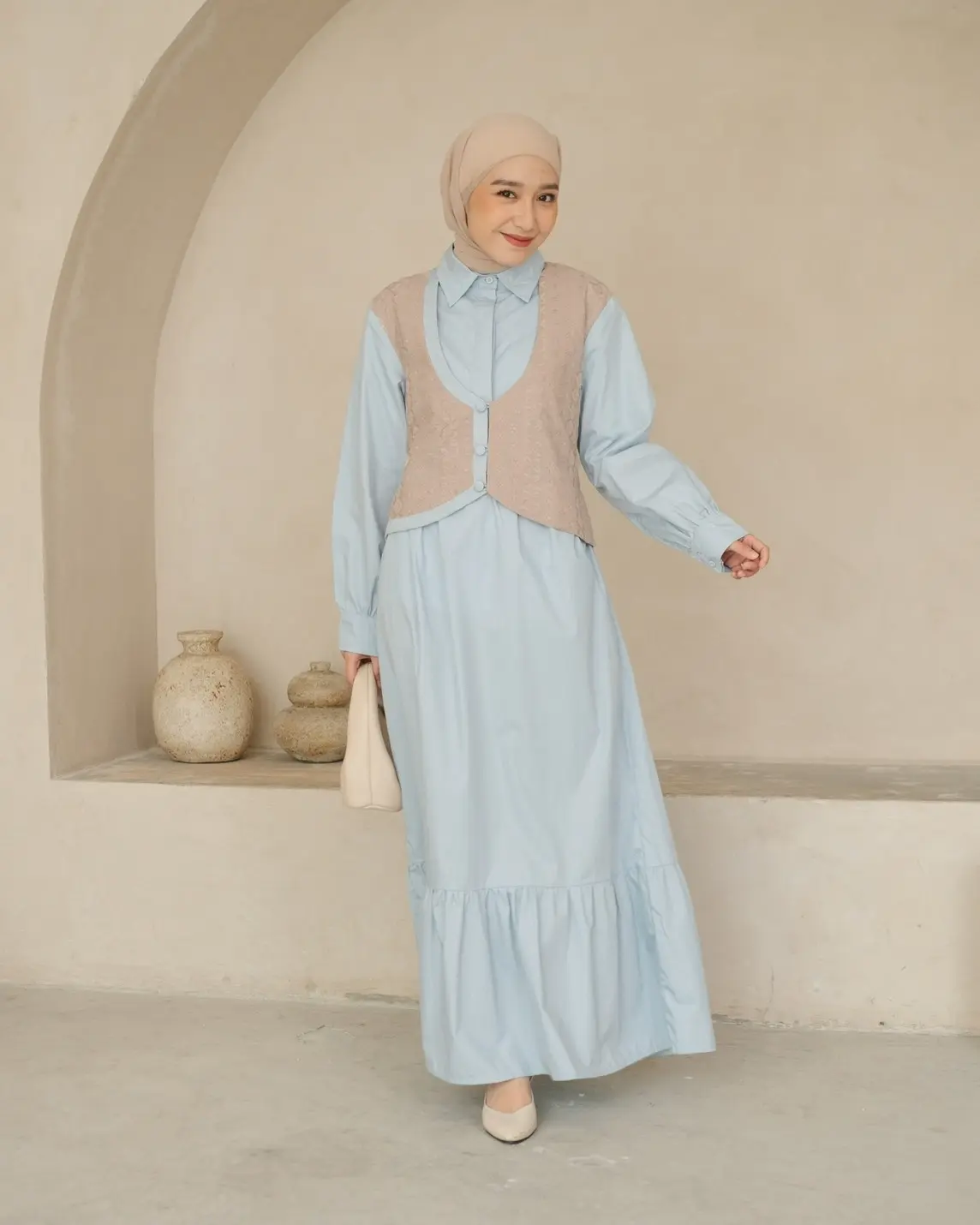 Shahila Maxi Dress Cream
